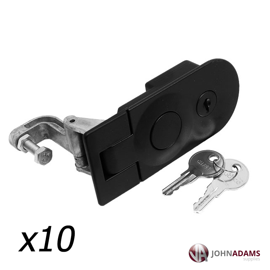 10 Compression Trigger Latch Lock LARGE Horsebox Locker Tack Box Push