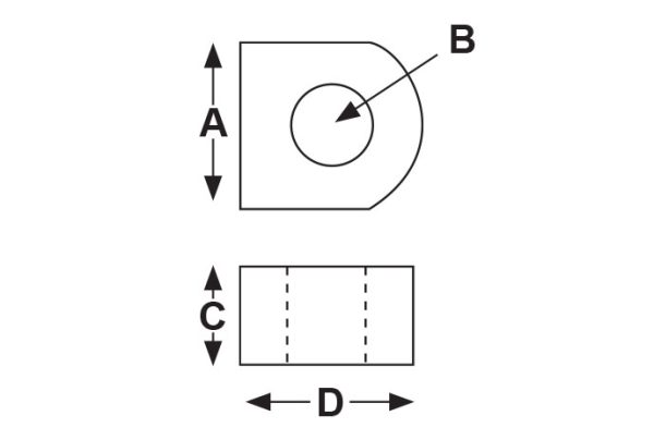 Locking Bar Eye - John Adams Supplies