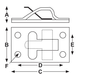 door retaining catch