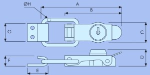 Locking Toggle Fastener