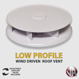Wind Driven Roof Vent White