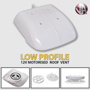 low profile motorised roof vent