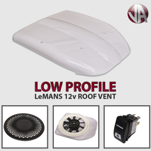 Le Mans Motorised Roof Vent White