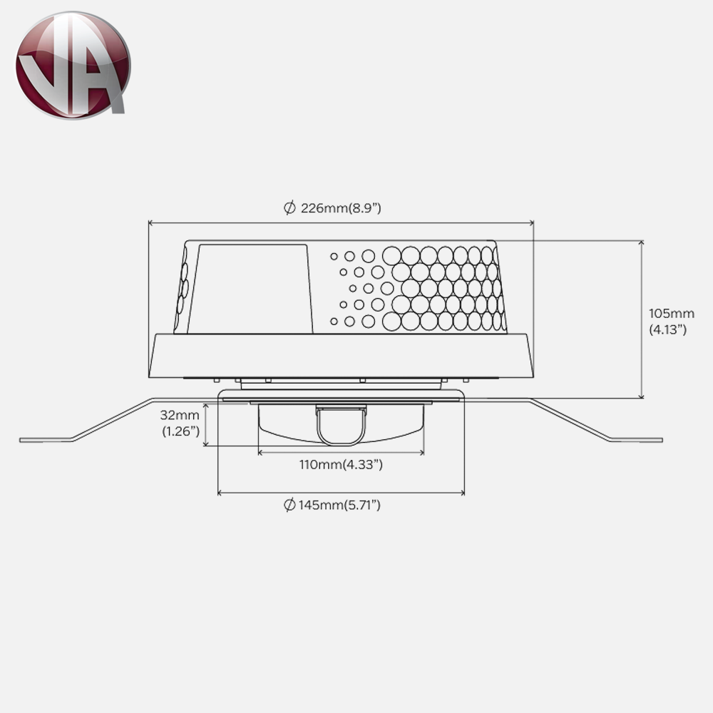 Flettner F3000 wind driven roof vent dimensions