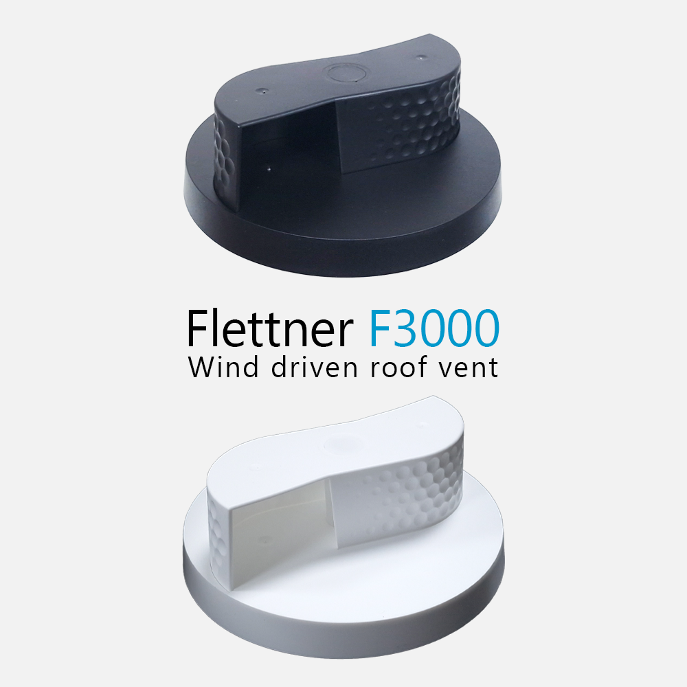 Flettner F3000 wind powered roof ventilator