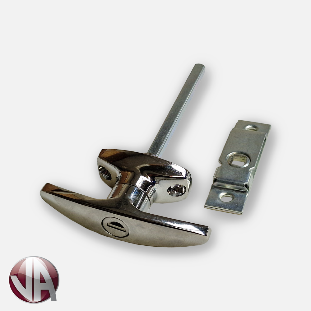 Chrome T Handle and Budget Lock