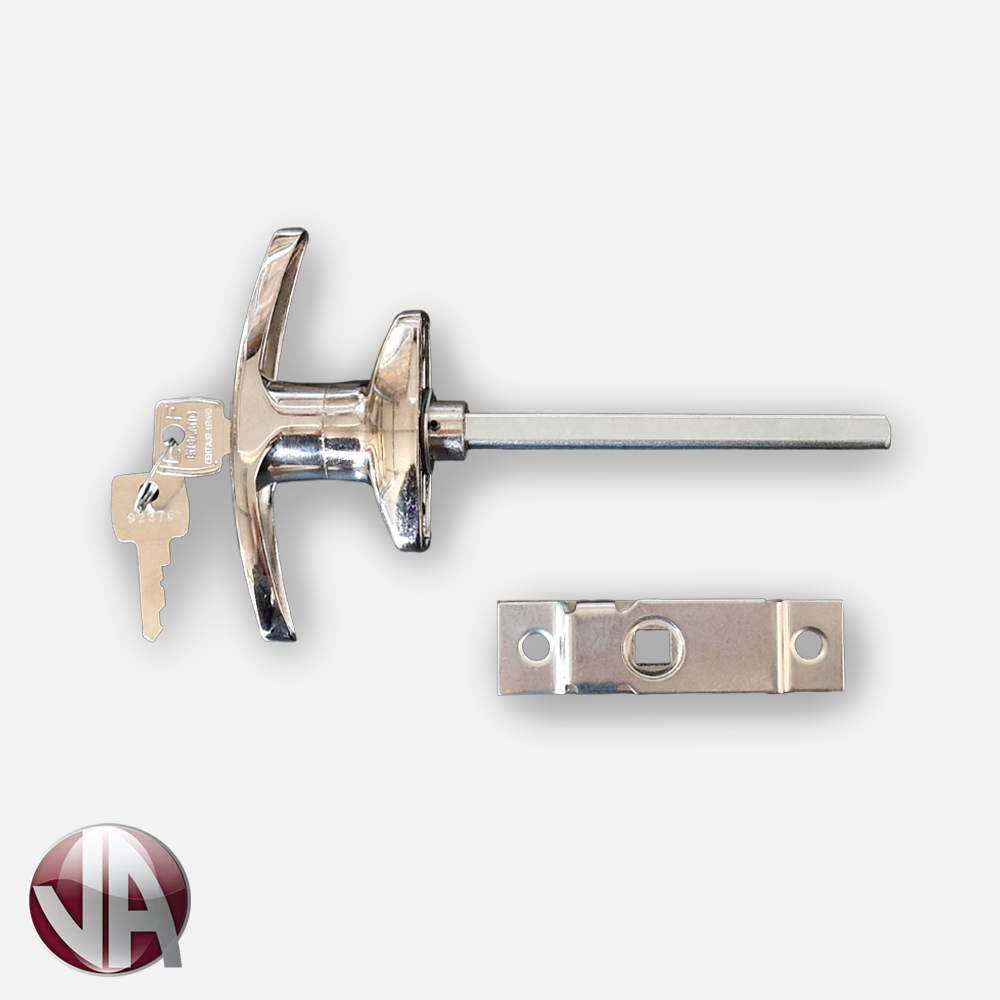 Chrome T Handle and Budget Lock - Image 2