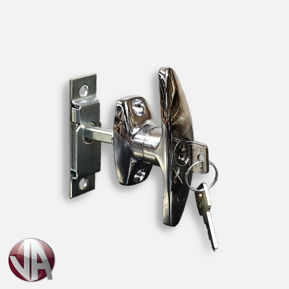 Chrome T Handle and Budget Lock - Image 3